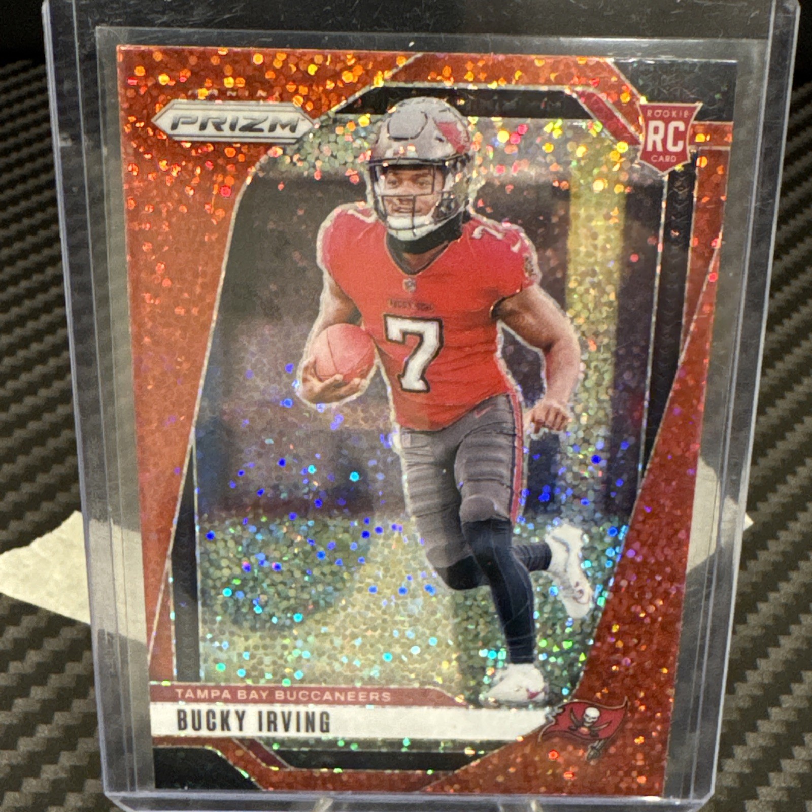2024 Panini Prizm Bucky Irving #316 Red Sparkle Prizm (RC) SSP Buccaneers