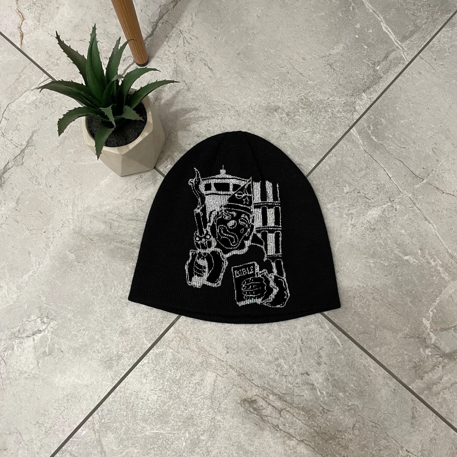 Clown Gun Beanie Hat Y2K Punk Gothic Grunge Streetwear Skullcap
Opens in a new window or tab