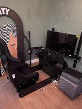 3 Screen SIM Racing Frame for DD Set Up. Wheel Pedals and Screen Not Included UK