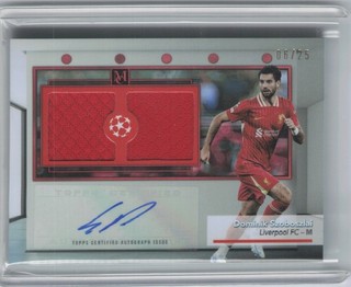 Topps UCC Museum 2025 Auto Patch Worn Dominik Szoboszlai /25 Liverpool FC