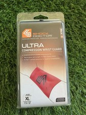 Shock Doctor Ultra Compression Wrist Guard XL Red Baseball Football Softball