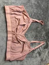 Women's rose colored nursing bra no underwire or padding