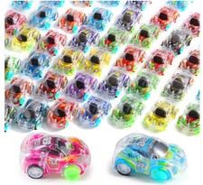 Juego de 50 mini coches retrocededores, vehículos de carreras retrocededores para niños pequeños 1 paquete