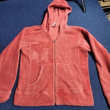 Patagonia Coral/Samon Fleece Full Zip Hoodie Jacket Women's Size S Cozy Soft