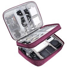 SELLYFELLY Electronic Bag Travel Cable Accessories Small, Purple