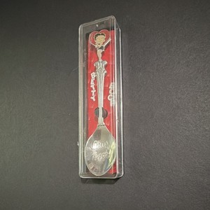 Betty Boop Engraved Silver Tone Collectible Spoon w/ Red Case, 1-Piece