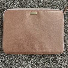 Kate Spade Tablet Laptop Sleeve Case Metallic Gold