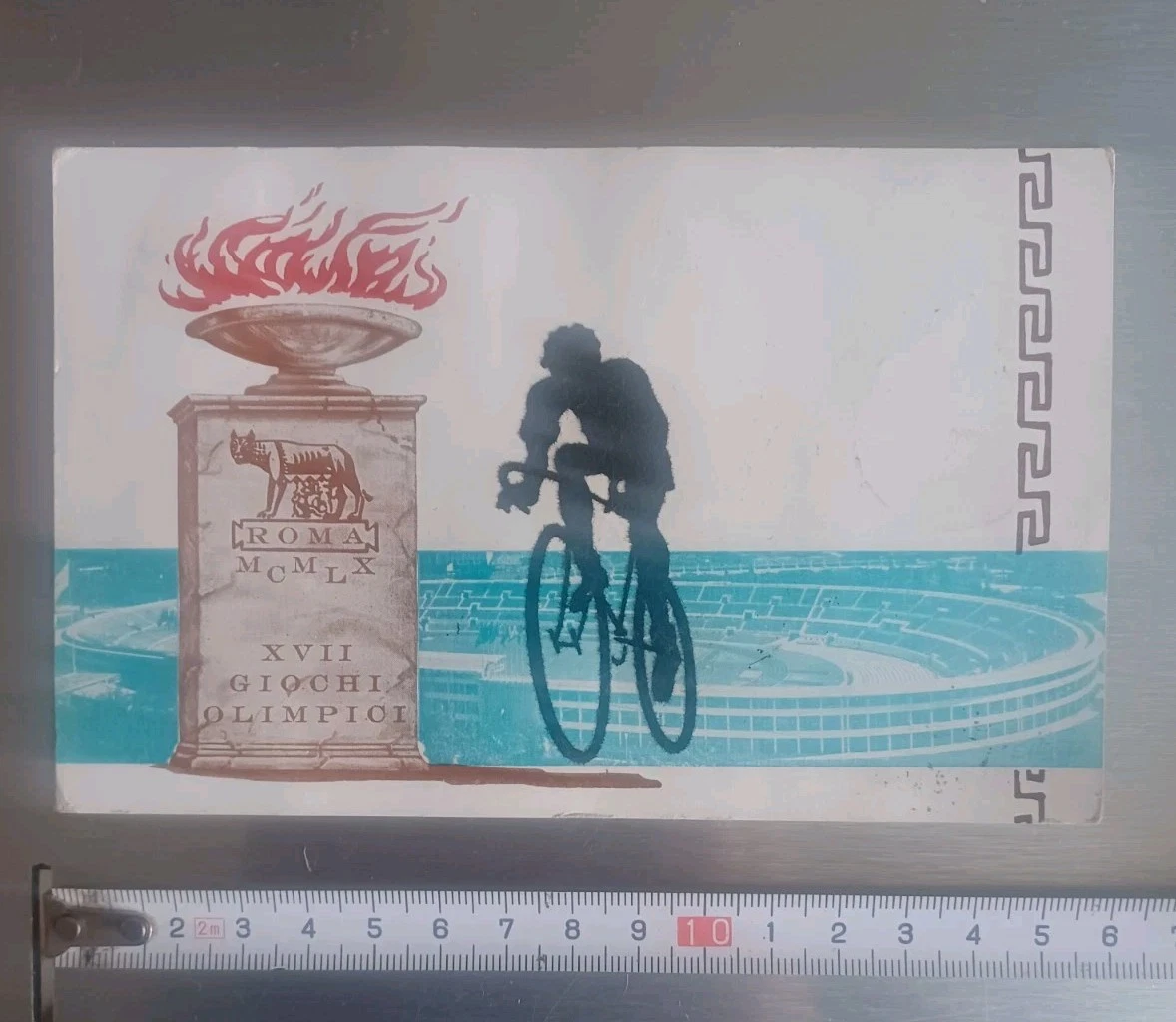 1960 CYCLING Olympische Spiele Rom FDC Postcard Giochi Olimpici Roma Italy 