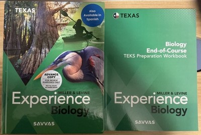Experience Biology - Texas 2025 Savvas Hardcover Plus Workbook