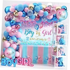 92Pcs Gender Reveal Decorations and Baby Box with Letters Set Boy or Gender-02