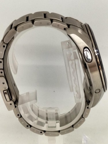 Seiko SAGA161 Cal.8B82 Chronographe Date Titane Solaire Montre Hommes Auth Works - Photo 4 sur 6