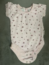 0-3 Months Pink Cherry Infant Vest From Jasper Conran