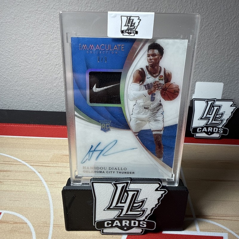 2018 Panini Immaculate /3 Hamidou Diallo #111 RPA Nike Rookie Patch Auto Tag OKC