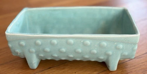 Vintage McCoy Pottery Hobnail Planter / Blue