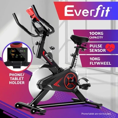Everfit Spin Bike 10kg Flywheel Exercise Bike Fitness Workout Cycling - image 1 of 4