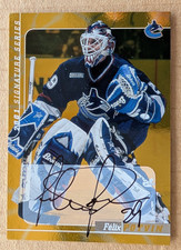 2000 In the Game FELIX POTVIN gold AUTO AUTOGRAPH Card #153 VANCOUVER CANUCKS