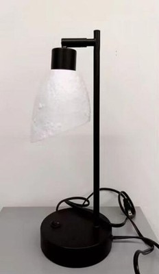2-Neoglint Industrial Table Lamp Vintage Moon Lampshade Desk Lamp With Dimmable