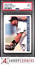1996 SCORE #272 FRANK THOMAS HOF CHECKLIST #4 POP 1 PSA 9