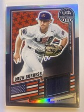 2026 Panini Stars & Stripes Prizm USA Baseball #168 Drew Burress Relic