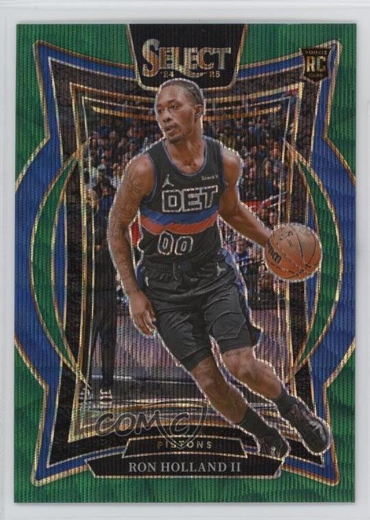 2024-25 Panini Select Concourse Green Wave Prizm 47/50 Ron Holland II #74 1r8v