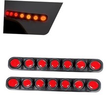 Car Bumper Guard Strip, Strong Reflective Anti-Collision Strip for 2 PCS Red