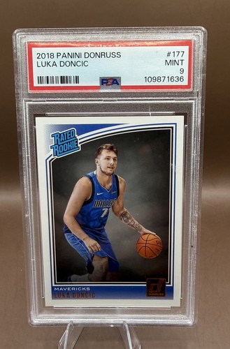 2018-2019 *CRACK* DONRUSS LUKA DONCIC #177 RATED ROOKIE PSA 9 Look & Read Crack