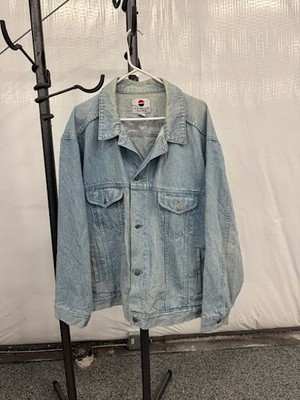 Vintage Pepsi Denim Jacket XL Light Wash ''Nothing Else is a Pepsi'' - Made in HK