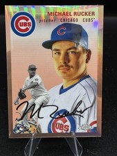 2023 Topps Chrome Platinum Anniversary Michael Rucker #107 Rose Gold /75 Cubs