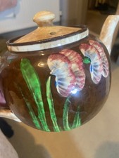 Vintage Sudlows Burslem floral teapot vgc