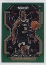 2022-23 Panini Prizm Draft Picks Green Prizm Alondes Williams #97 0x2a