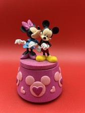 Minnie Mouse & Mickey Mouse Pink Valentines Music Box 5.75"