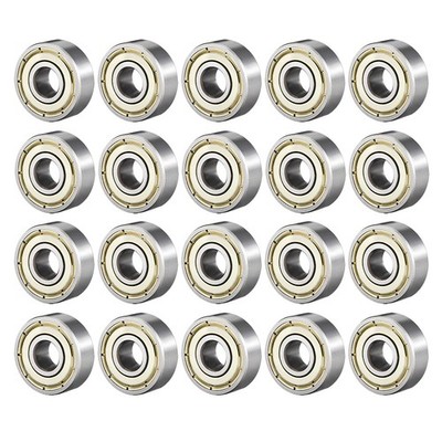 20 Stück 606ZZ Kugellager Double Shield Z1 6mm ID 17mm AD