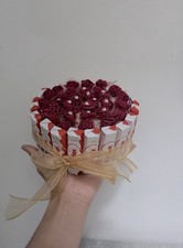 Personalised Kinder Chocolate Flower Bouquet Gift Box for Valentines Day Gift