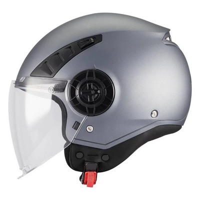 MT Helmets Jet Motorcycle Helmet AERIS PURE A2 Matt Grey ECE 22.06