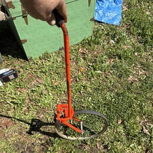 Rolatape Orange Measuring Wheel Analog Display Counter