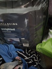 Image of Silent Night Wellbeing Collection Weighted Blanket 6.8kg, dark grey