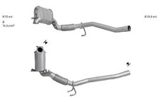 Diesel-Partikelfilter VW Jetta 2.0TDI 170bhp Bmn (GB) 6/2006>6/2008 Euro 4