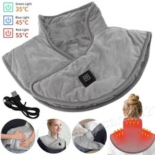 Heating Pad for Neck Shoulders Pain Relief Rechargeable Heated Wrap Neck Warmer