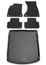 Fußmatten Kofferraumwanne für Audi A4 B8 8K Limo 2007-2015 im Set Automatten