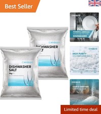 Bulk 5kg Dishwasher Salt Pack of 2 - Ultimate Cleaning & Limescale Protection 2.45 per kilo