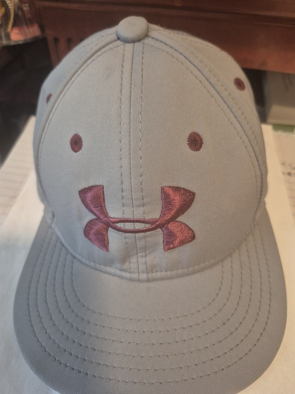 Under Armour Youth Boys Hat Cap Gray Gray Logo Stretch Fit SM/MD 6493880