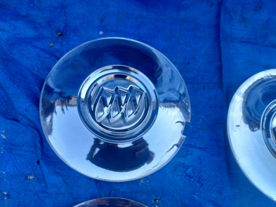 Juego de tapas centrales de rueda cromadas de 7 ranuras Buick Enclave 2008 2009 2010 19" 9597105 Foto 3 de 4