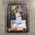 2026 Topps Chrome Black Miguel Cabrera Ivory Autographs (Raw)