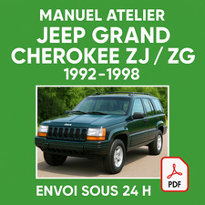 Manuel Atelier Jeep Grand Cherokee ZJ ZG 1992-1998 Revue Technique RTA CD PDF