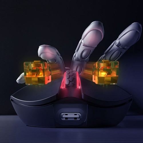 M3S Tri-Mode Souris E-Sport Gaming Mouse PAM3395 Jaune A3C57743 - Photo 5/10