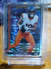 2025 Topps Chrome Football Marvin Mims #87 Denver Broncos Pulsar Refractor