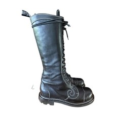 John Fluevog Zachary Angel Tall Combat Boot Women size 7