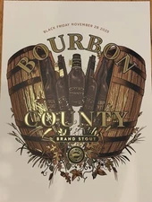 2025 Goose Island Bourbon County Brand Stout Limited Edition Poster