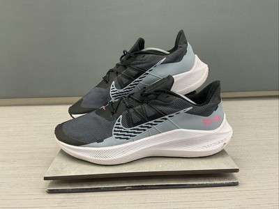 Nike Air Zoom Winflo 7 Shield Men's Size 11.5 Running Shoes Black CU3870-403