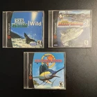 Dreamcast LOT Sega Bass Fishing 2, REEL Fishing Wild, Marine Fishing CIB! TESTED